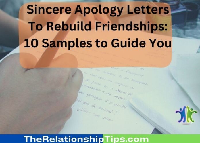 Sincere Apology Letters To Rebuild Friendships: 10 Samples to Guide You